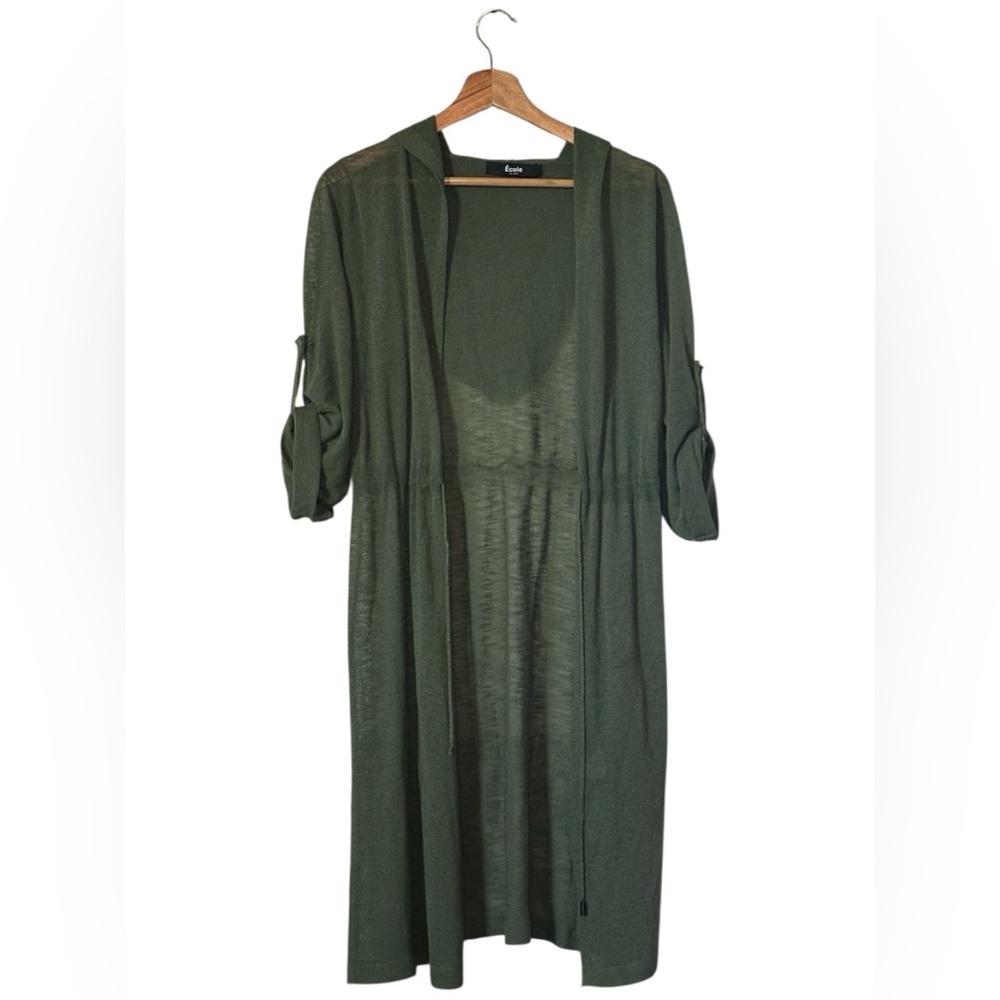 Ecote Forest Green Long Cardigan